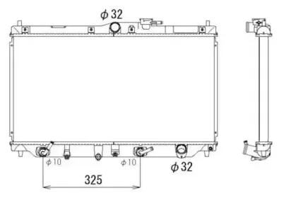 513331 NRF Радиатор, охлаждение двигателя