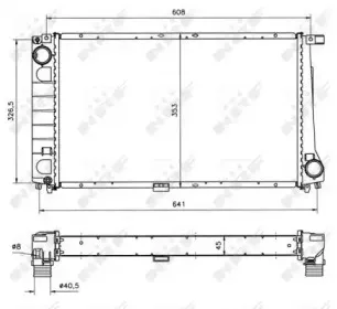 51568 NRF Радиатор, охлаждение двигателя
