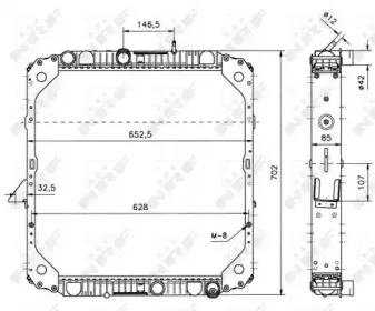 51573 NRF Радиатор, охлаждение двигателя