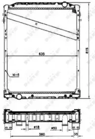 51593 NRF Радиатор, охлаждение двигателя