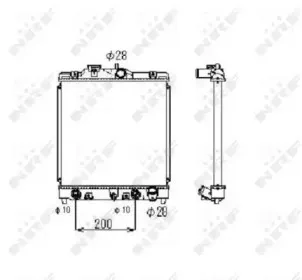 516356 NRF Радиатор, охлаждение двигателя