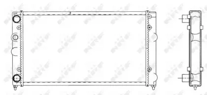 519501 NRF Радиатор, охлаждение двигателя