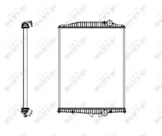519701 NRF Радиатор, охлаждение двигателя