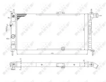 52019 NRF Радиатор, охлаждение двигателя