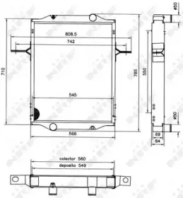 52085 NRF Радиатор, охлаждение двигателя
