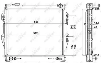52091 NRF Радиатор, охлаждение двигателя