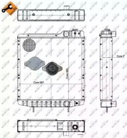52130 NRF Радиатор, охлаждение двигателя