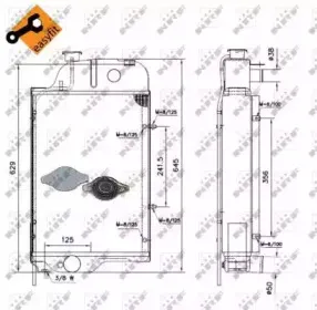 52138 NRF Радиатор, охлаждение двигателя