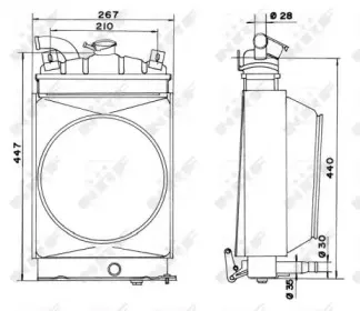 52148 NRF Радиатор, охлаждение двигателя