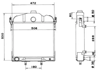 52150 NRF Радиатор, охлаждение двигателя