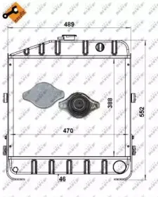 52159 NRF Радиатор, охлаждение двигателя