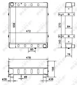 52169 NRF Радиатор, охлаждение двигателя