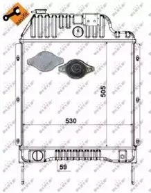 52179 NRF Радиатор, охлаждение двигателя