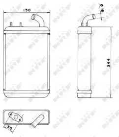 52227 NRF Теплообменник, отопление салона