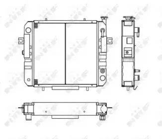 52262 NRF Радиатор, охлаждение двигателя