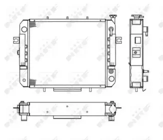52263 NRF Радиатор, охлаждение двигателя