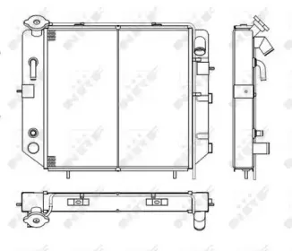 52265 NRF Радиатор, охлаждение двигателя