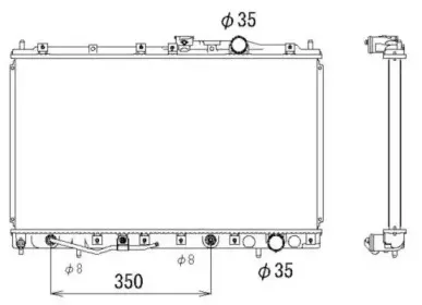 523485 NRF Радиатор, охлаждение двигателя