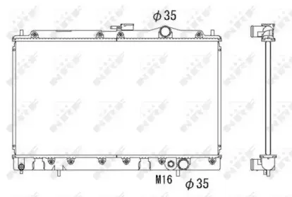 526552 NRF Радиатор, охлаждение двигателя