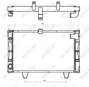 527111 NRF Радиатор, охлаждение двигателя