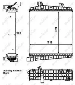 53007 NRF Радиатор, охлаждение двигателя