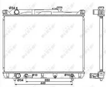 53037 NRF Радиатор, охлаждение двигателя