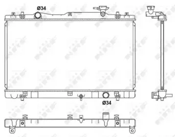 53062 NRF Радиатор, охлаждение двигателя