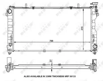 53156 NRF Радиатор, охлаждение двигателя