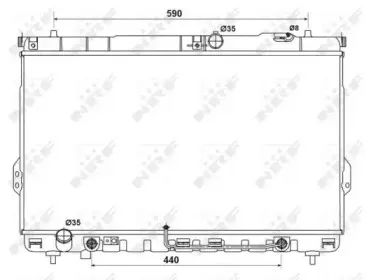 53161 NRF Радиатор, охлаждение двигателя