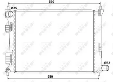 53166 NRF Радиатор, охлаждение двигателя