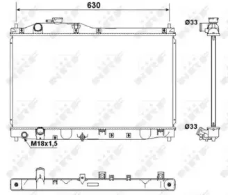 53180 NRF Радиатор, охлаждение двигателя