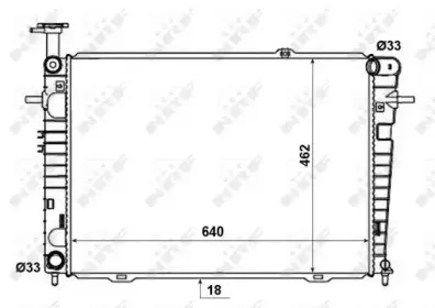 53192 NRF Радиатор, охлаждение двигателя