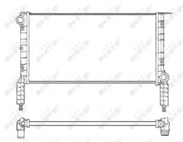 53232 NRF Радиатор, охлаждение двигателя