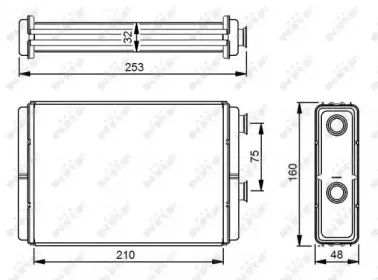 53233 NRF Теплообменник, отопление салона
