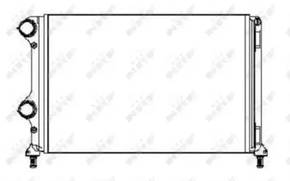 53245 NRF Радиатор, охлаждение двигателя