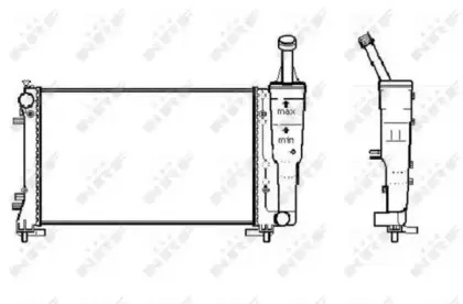 53247 NRF Радиатор, охлаждение двигателя