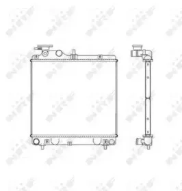 53257 NRF Радиатор, охлаждение двигателя