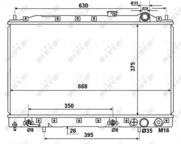 53274 NRF Радиатор, охлаждение двигателя
