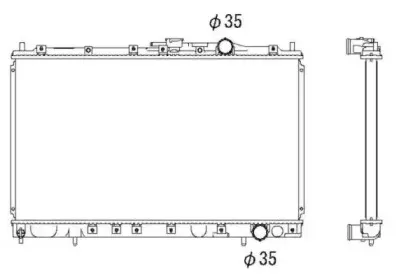53299 NRF Радиатор, охлаждение двигателя