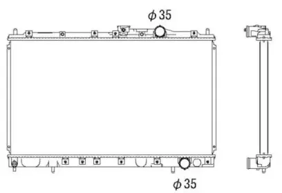 53300 NRF Радиатор, охлаждение двигателя