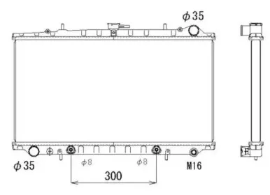 53311 NRF Радиатор, охлаждение двигателя