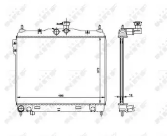 53361 NRF Радиатор, охлаждение двигателя