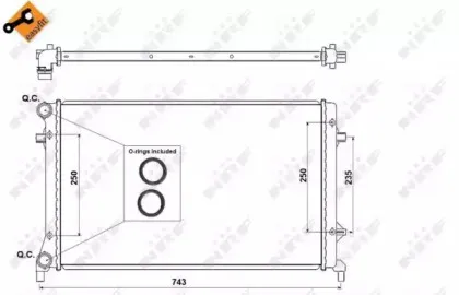 53404 NRF Радиатор, охлаждение двигателя