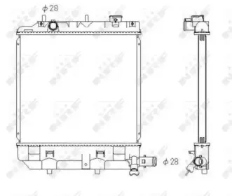 53433 NRF Радиатор, охлаждение двигателя