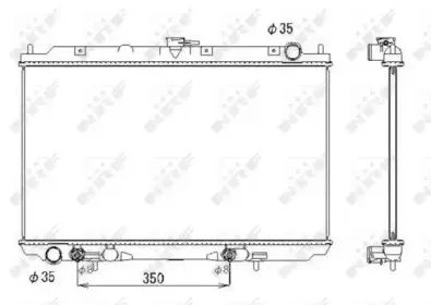 53437 NRF Радиатор, охлаждение двигателя