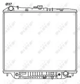 53516 NRF Радиатор, охлаждение двигателя