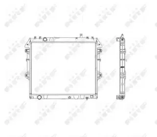 53541 NRF Радиатор, охлаждение двигателя