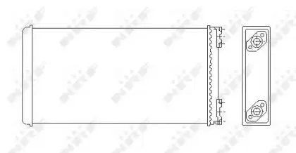 53544 NRF Теплообменник, отопление салона