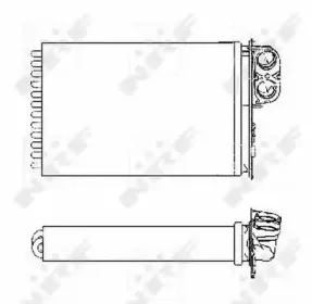 53553 NRF Теплообменник, отопление салона