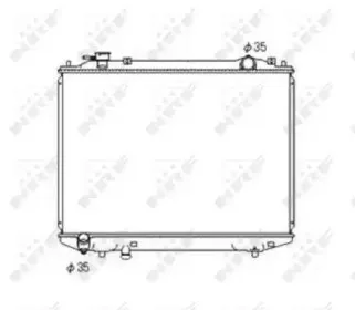 53567 NRF Радиатор, охлаждение двигателя